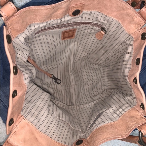 🤍🌷🤍FRYE MELISSA DISTRESSED LEATHER SHOULDER BAG Dusty Rose $388 - Picture 11 of 12